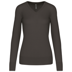Ladies' V-Neck Jumper, miniatyr 4